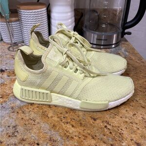 Adidas Pale Yellow NMD Sneakers size 8